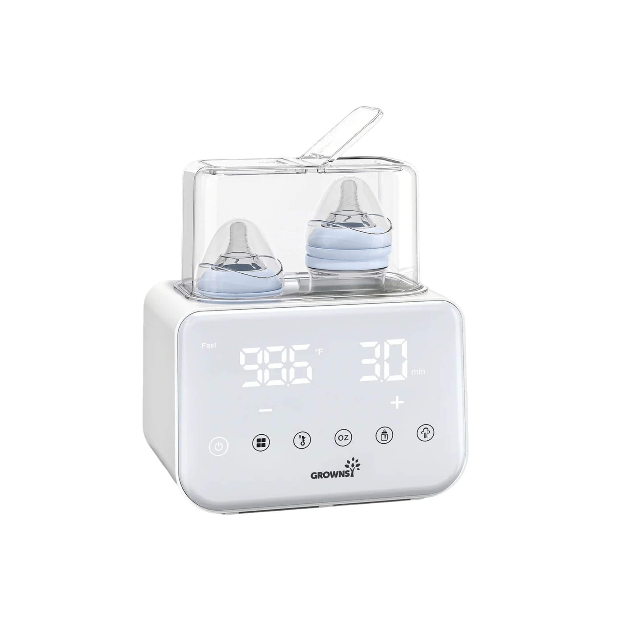 Grownsy baby bottle washer, steriliser and bottle warmer for rent on Mallorca.