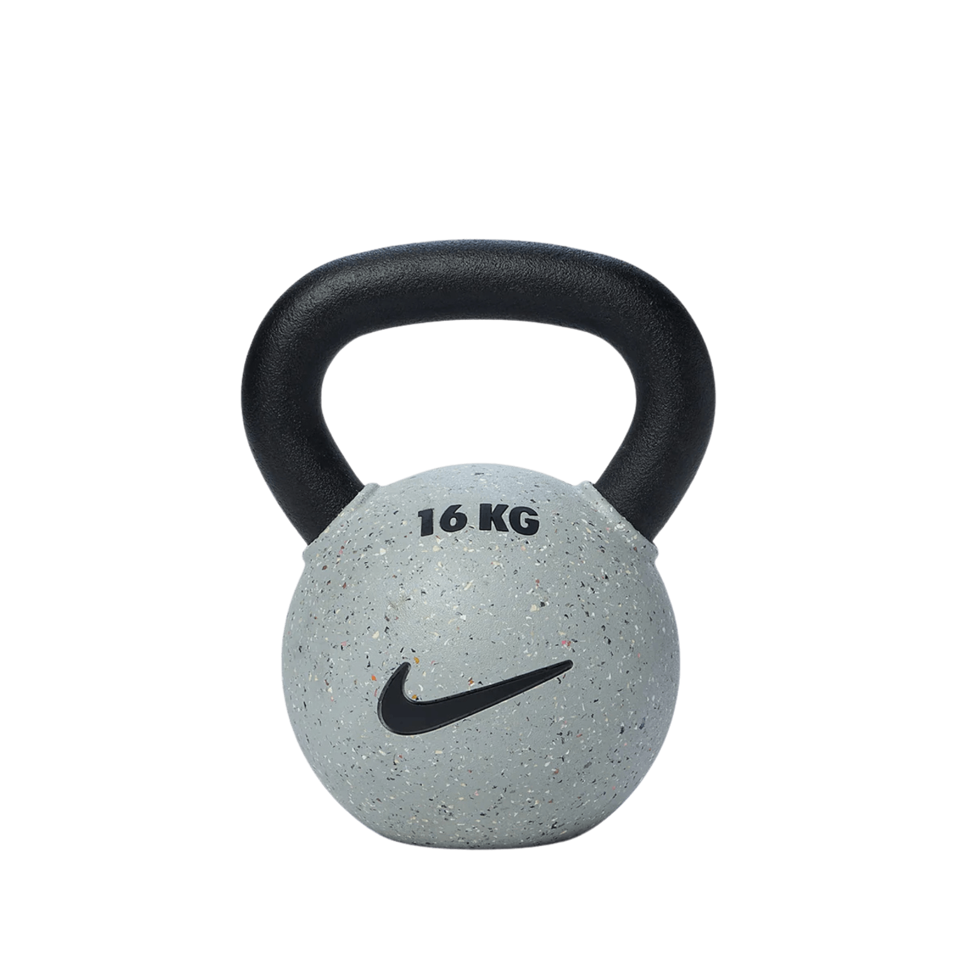 Nike rubber-coated kettlebell set in 6, 8, 12 and 16 kg — kettlebell rental on Mallorca by Holiday Upgrade.