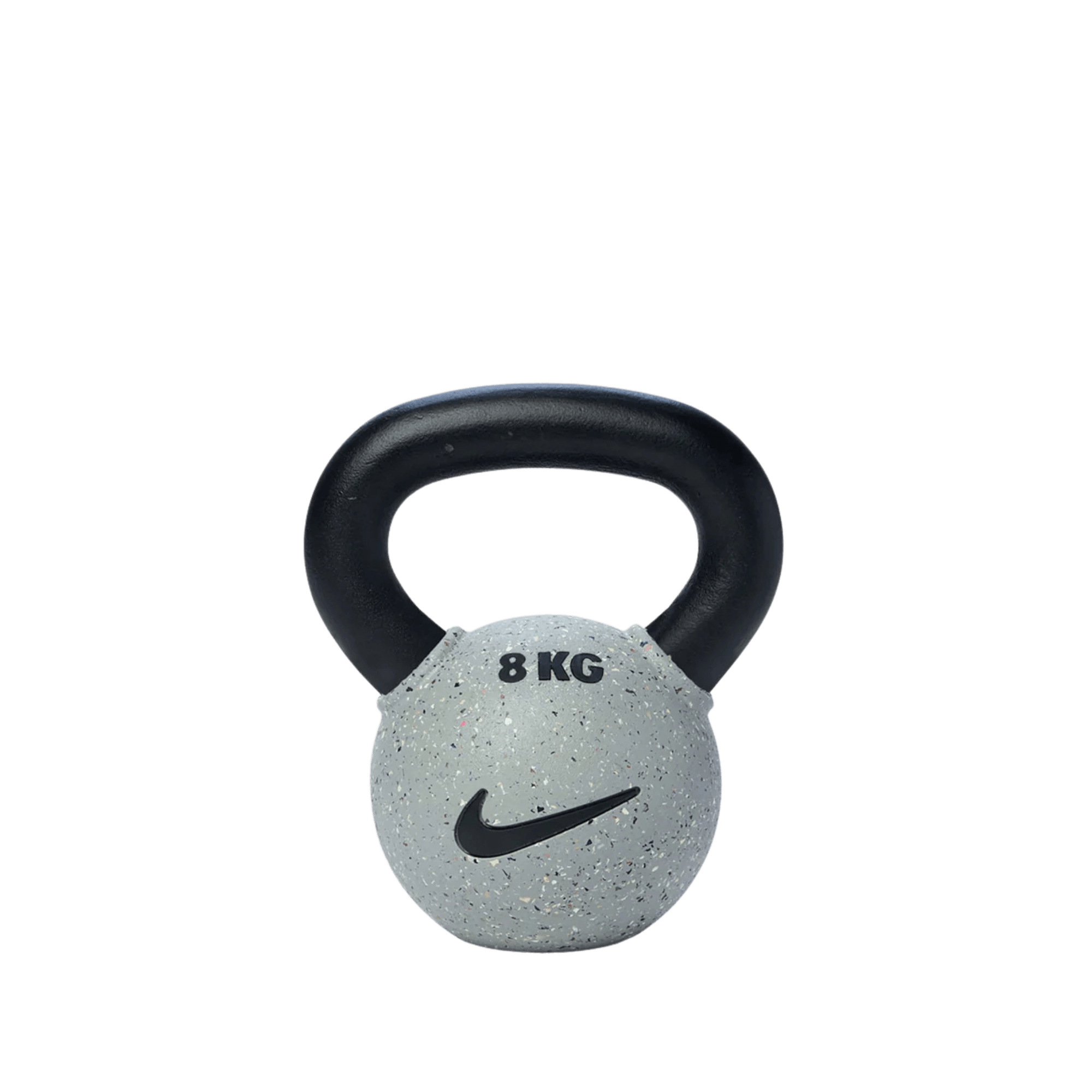 Nike rubber-coated kettlebell set in 6, 8, 12 and 16 kg — kettlebell rental on Mallorca by Holiday Upgrade.