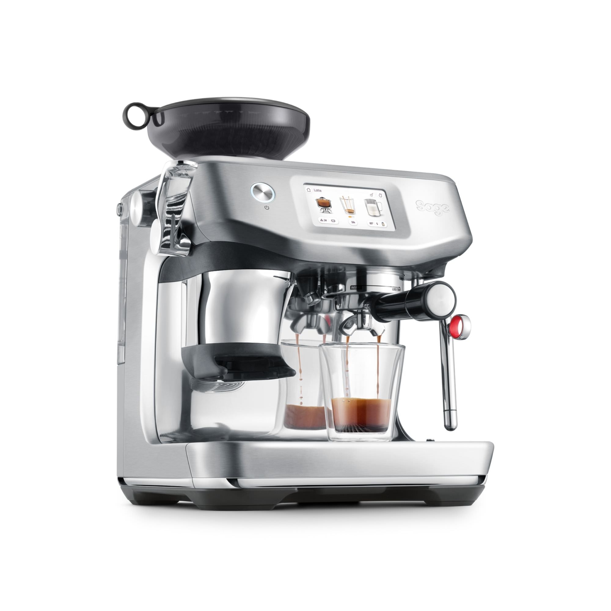Sage Barista Touch Impress espresso machine in silver