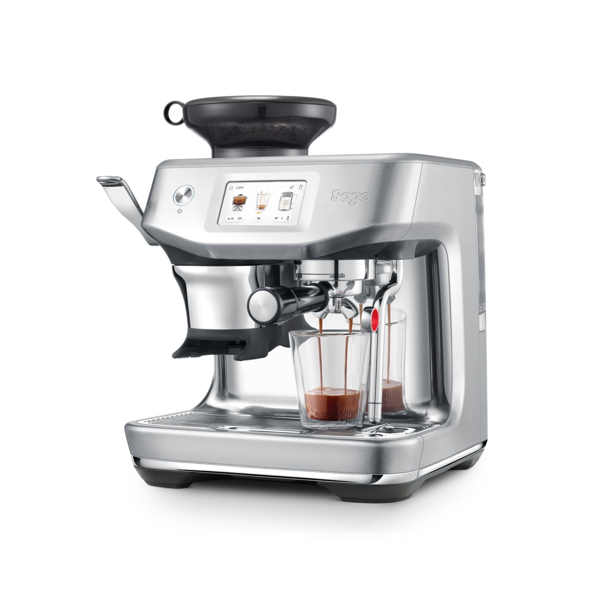Sage Barista Touch Impress espresso machine in silver